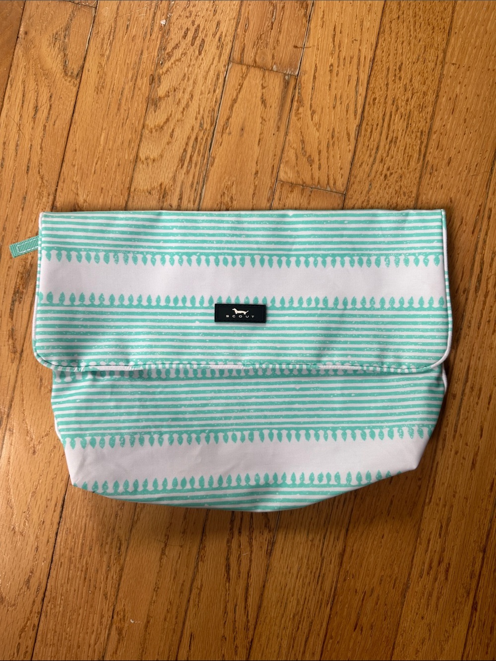 Scout Tourista Teal & White Striped Pouch